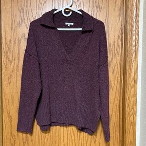 Maurices Burgundy V-Neck Sweater